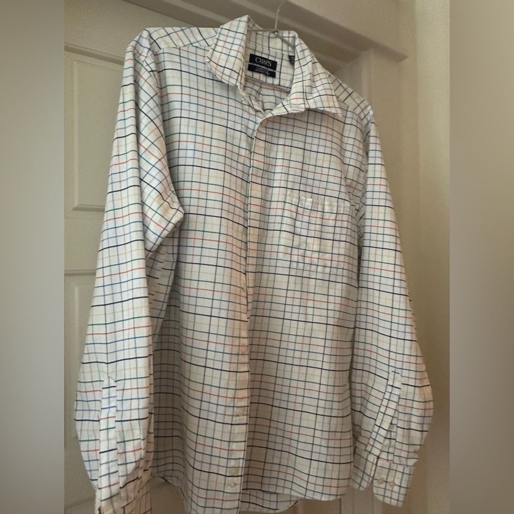 Chaps Men’s Plaid Button-Up Shirt